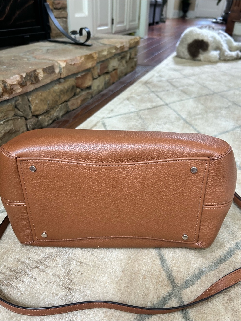 kate spade Large Dumpling Pebbled Leather Brown - Picture 4 of 6